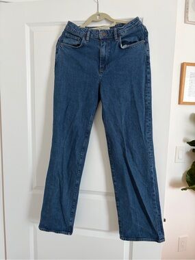 Denim Forum Women's Straight-Leg Jeans in Deep Blue